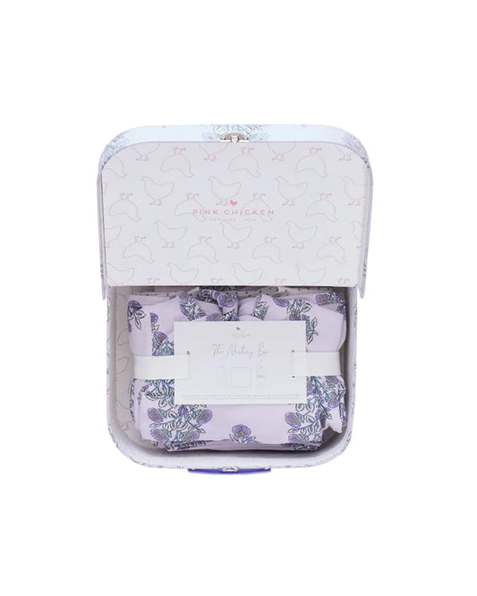 Nesting Box Baby Take Home Set- Floral Blockprint