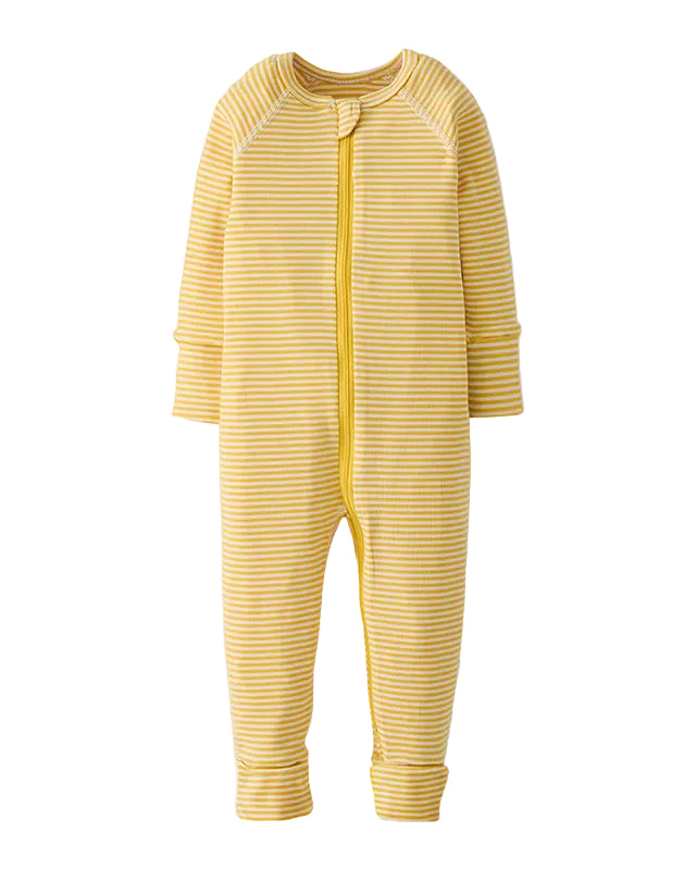 2 Way Zip Sleeper- Yellow Stripes
