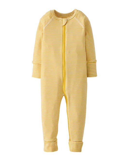 2 Way Zip Sleeper- Yellow Stripes