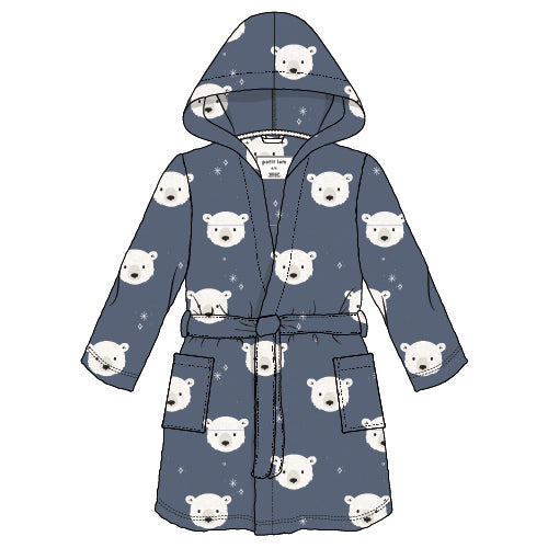 Robe- Navy Polar Bears